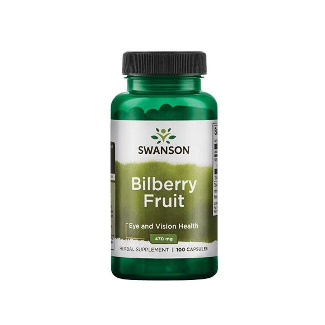 Supliment alimentar, Swanson, Bilberry Fruit 470 Mg, 100 Capsule