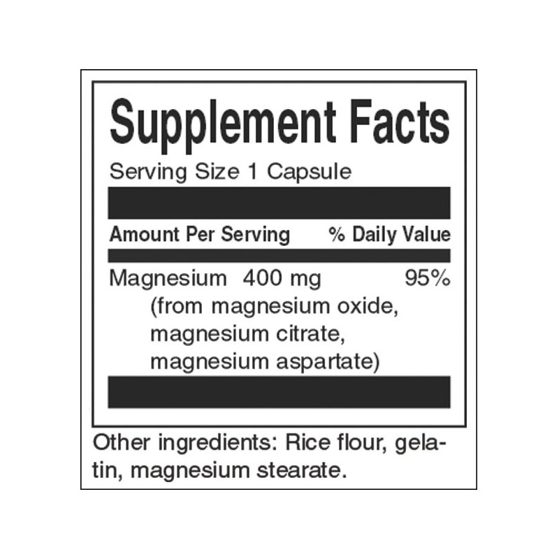 Triple Magnesium Complex, 400mg, Swanson, 30 capsule SW1243 eMAG.ro