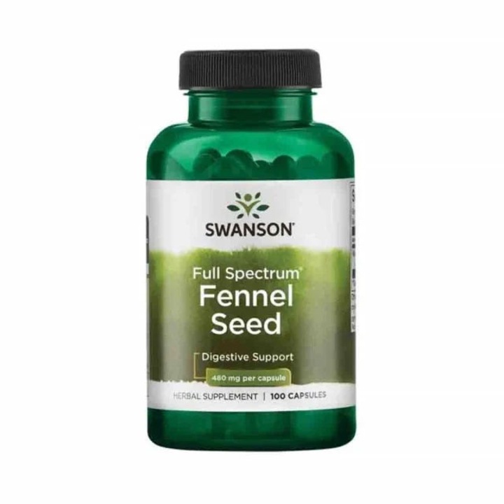 Supliment Alimentar, Swanson, Fennel 480 Mg, 100 Capsule