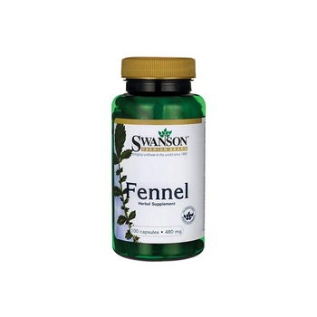 Supliment Alimentar, Swanson, Fennel 480 Mg, 100 Capsule Supliment Alimentar, Swanson, Fennel 480 Mg, 100 Capsule