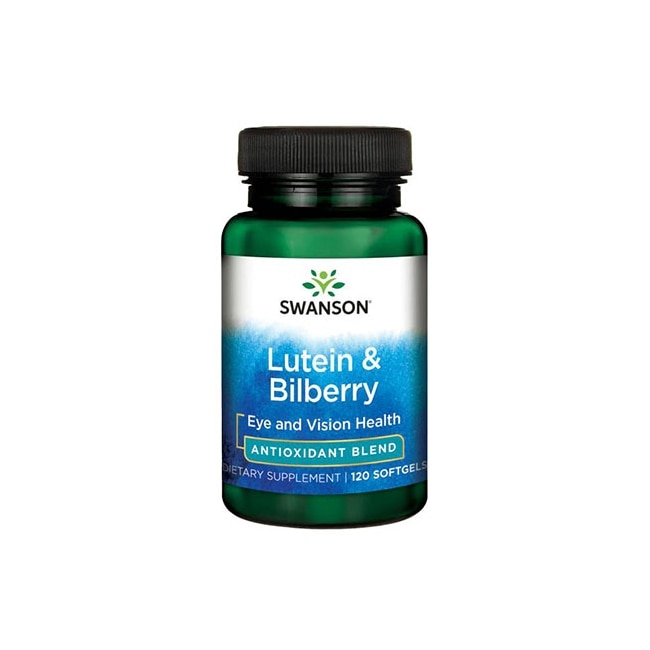 Supliment Alimentar, Swanson, Lutein & Bilberry, 120 Capsule