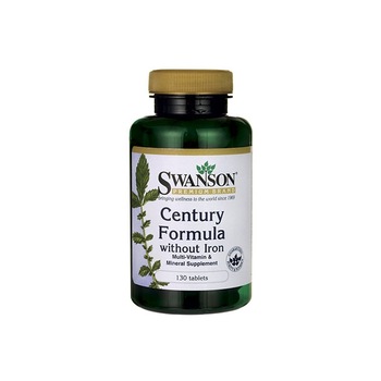 Supliment Alimentar, Swanson, Century Formula Multivitamin Without Iron, 130 Capsule Supliment Alimentar, Swanson, Century Formula Multivitamin Without Iron, 130 Capsule