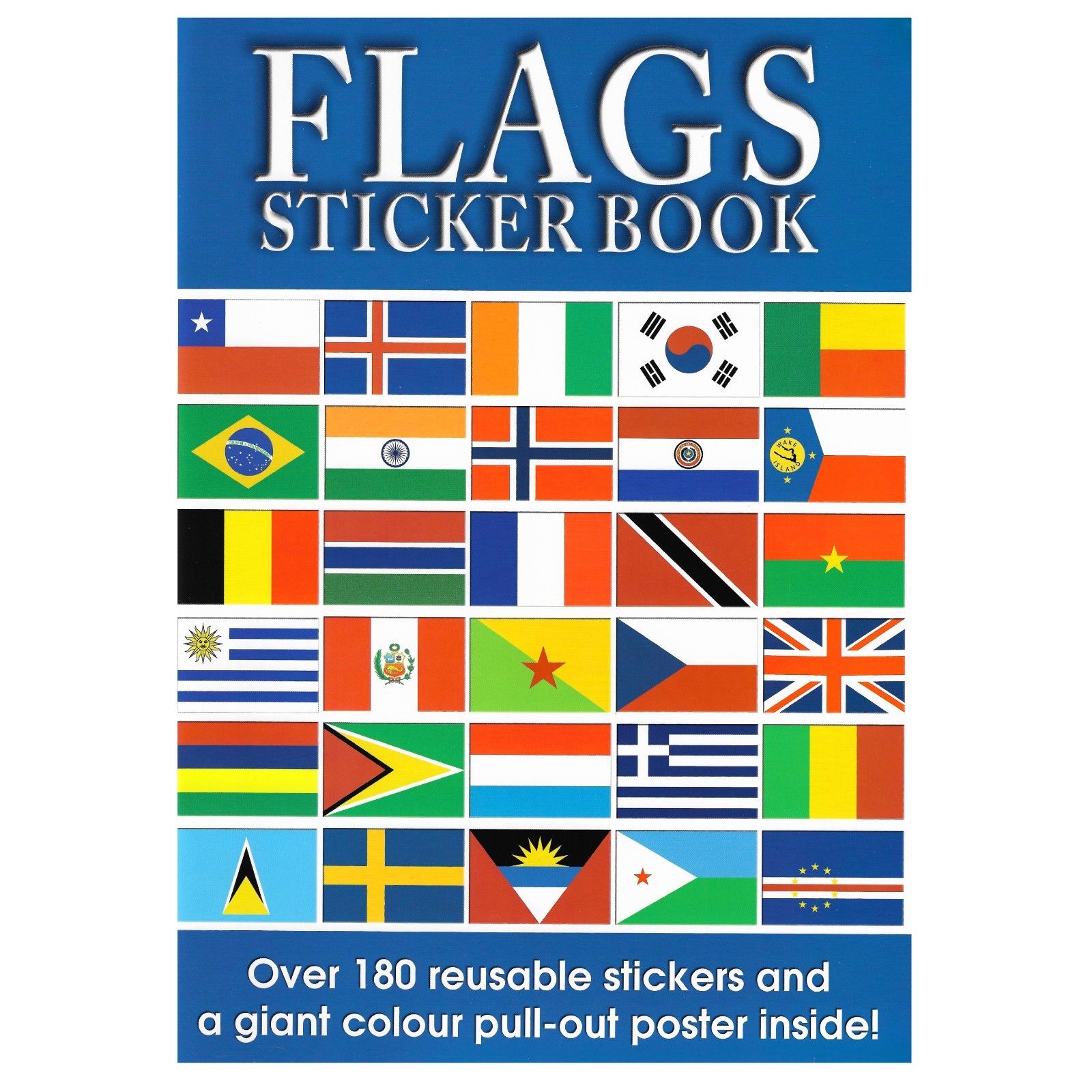 Carte de activitati - Flags Sticker Book , Cartea cu steaguri + 6 ani