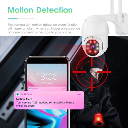 Camera Supraveghere, PTZ, FULL HD, 2MP, LS-QW-18, WIFI, SD , Rotire, Detectie forma umana, Urmarire automata