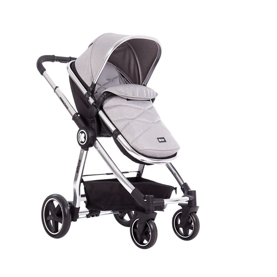 Carucior transformabil 3 in 1 Allure Grey silver chrome 2020
