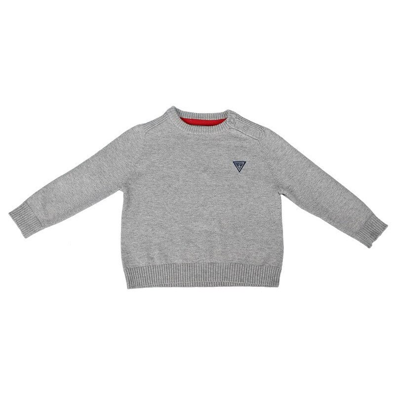 Pulover baieti Guess Kids, gri, 24 luni
