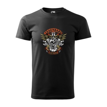 Tricou negru barbati pentru motociclisti, bikeri, Legendary Motorcycle, marime S Tricou negru barbati pentru motociclisti, bikeri, Legendary Motorcycle, marime S