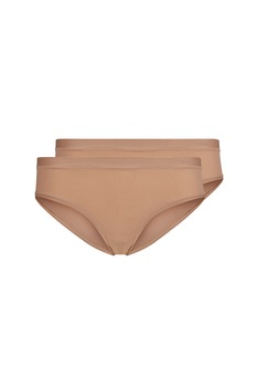 Skiny, Set de chiloti hipster - 2 perechi, Maro caramel, One Size Skiny, Set de chiloti hipster - 2 perechi, Maro caramel, One Size