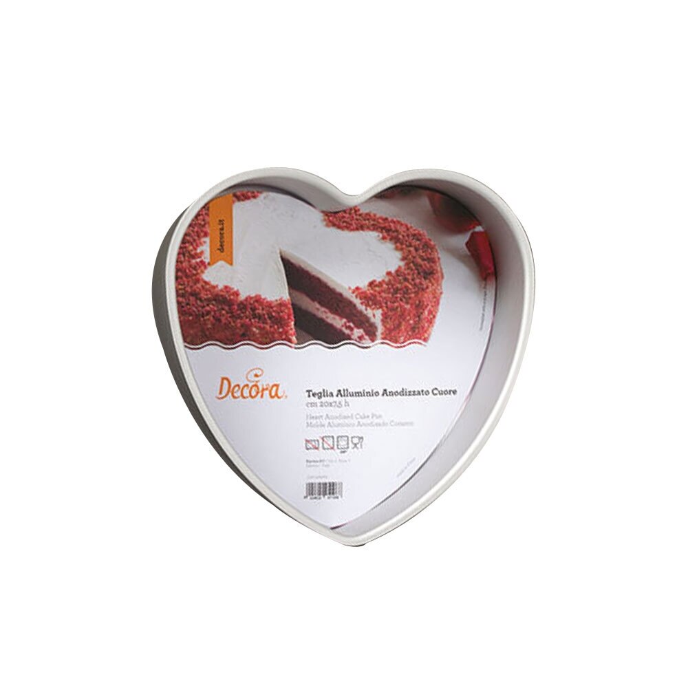 Forma de copt inimioara din aluminiu, 30x7.5cm - Decora