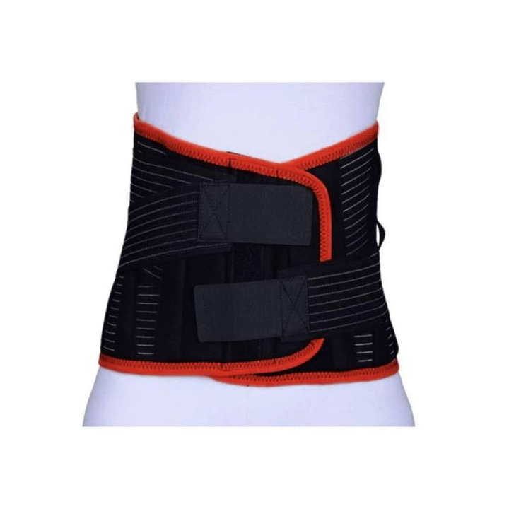 Lombostat 26 cm szakrális ágyéki ortézis fekete (XXL-es méret)