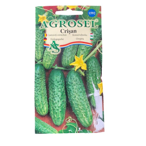 Seminte castraveti cornison, Crisan, Agrosel - Plic 0.25 gr
