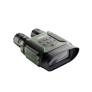 Binoclu digital night vision NV-400 Burrel, zoom reglabil 3,5x-7x, iluminator infrarosu, inregistrare video, 750 g, verde/negru