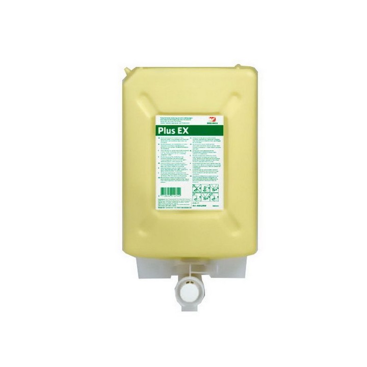Dreumex Plus 4L лимоненожълт разтворител за почистване на ръце за дозатор EX4000 3 бутилки/кашон