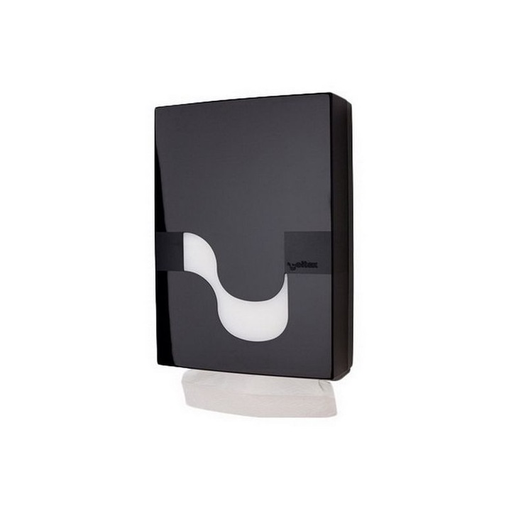 Celtex Megamini SLIM Z hajtogatott kéztörlő adagoló ABS fekete