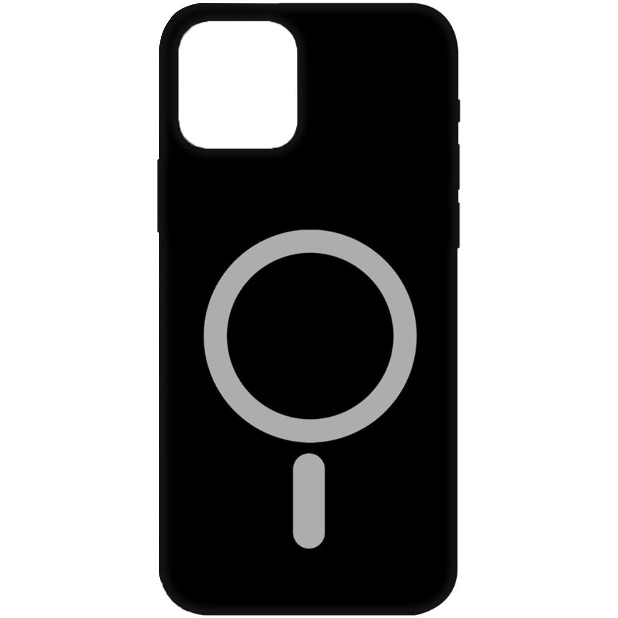 Husa de protectie Ksix Soft MagCharge pentru iPhone 12 Mini, Negru