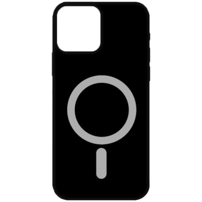 Husa de protectie Ksix Soft MagCharge pentru iPhone 12/12 Pro, Negru