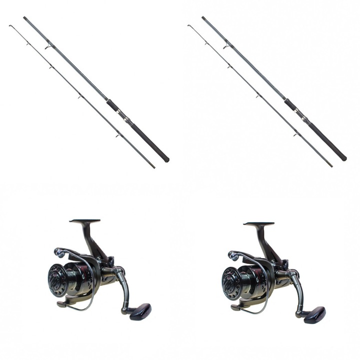 4Karp Horgászbot, 2.70m, 2 szegmens, 80-150 gr, Kompozit rúd, 2 orsó, YC 50 csalival, 2 db