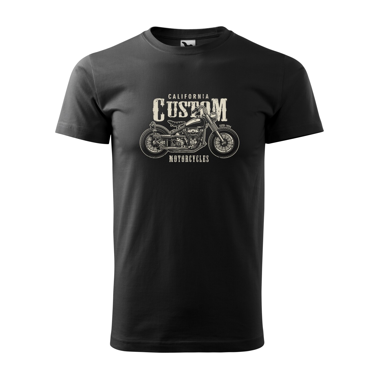 Tricou negru barbati pentru motociclisti, bikeri, Custom Chopper, marime M
