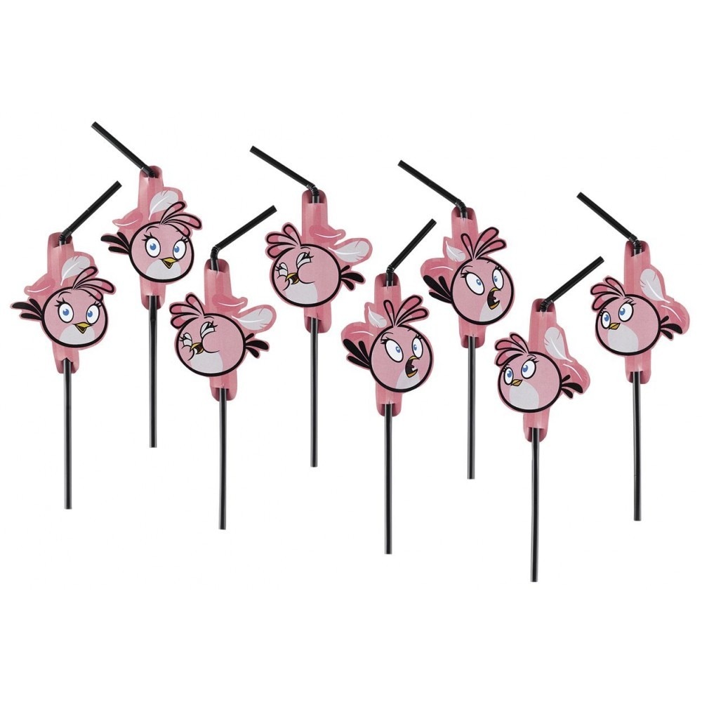Set 8 Paie Angry Birds Pink, Riethmuller
