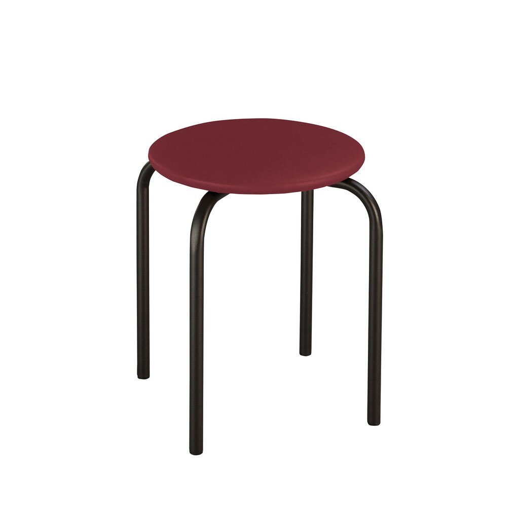 Scaun bucatarie CHICO Black, Piele ecologica, Visiniu