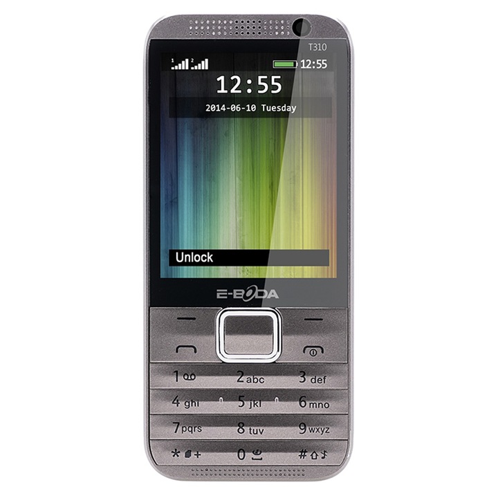 Telefon mobil E-boda T310, Dual Sim, Silver