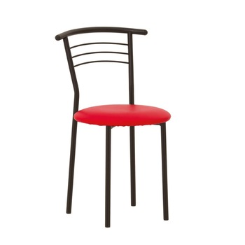 Scaun bucatarie MARCO Black, Rosu piele ecologica Scaun bucatarie MARCO Black, Rosu piele ecologica