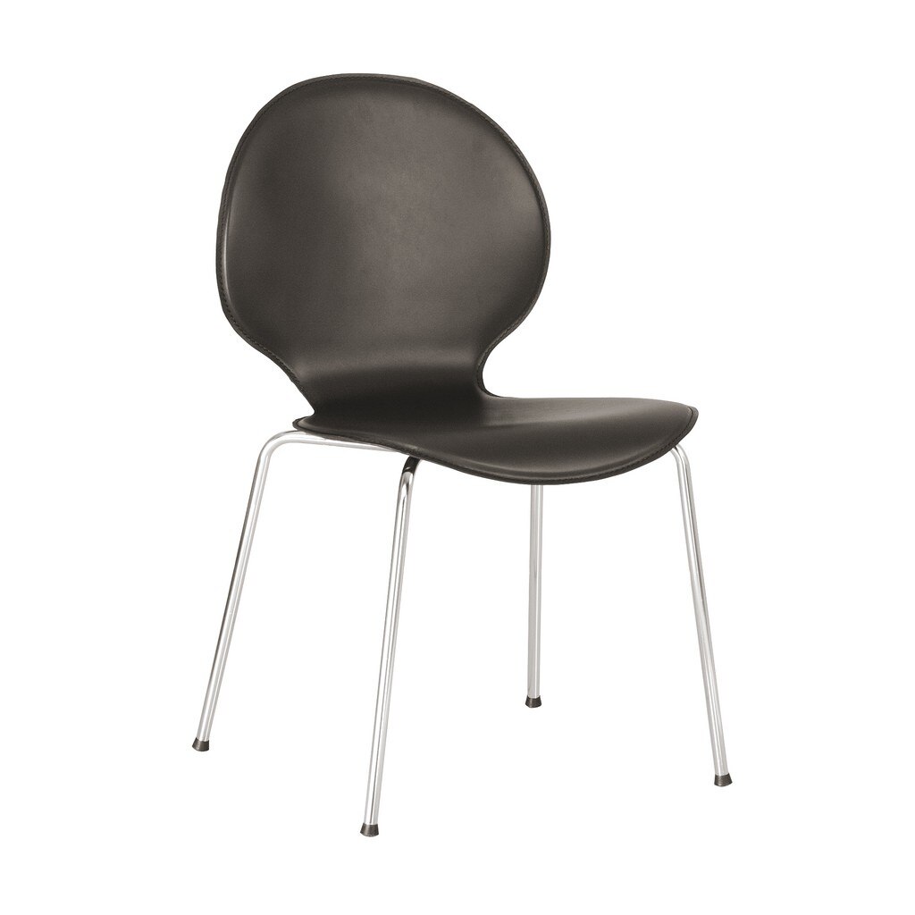 Scaun bucatarie SANREMO, Negru piele regenerata