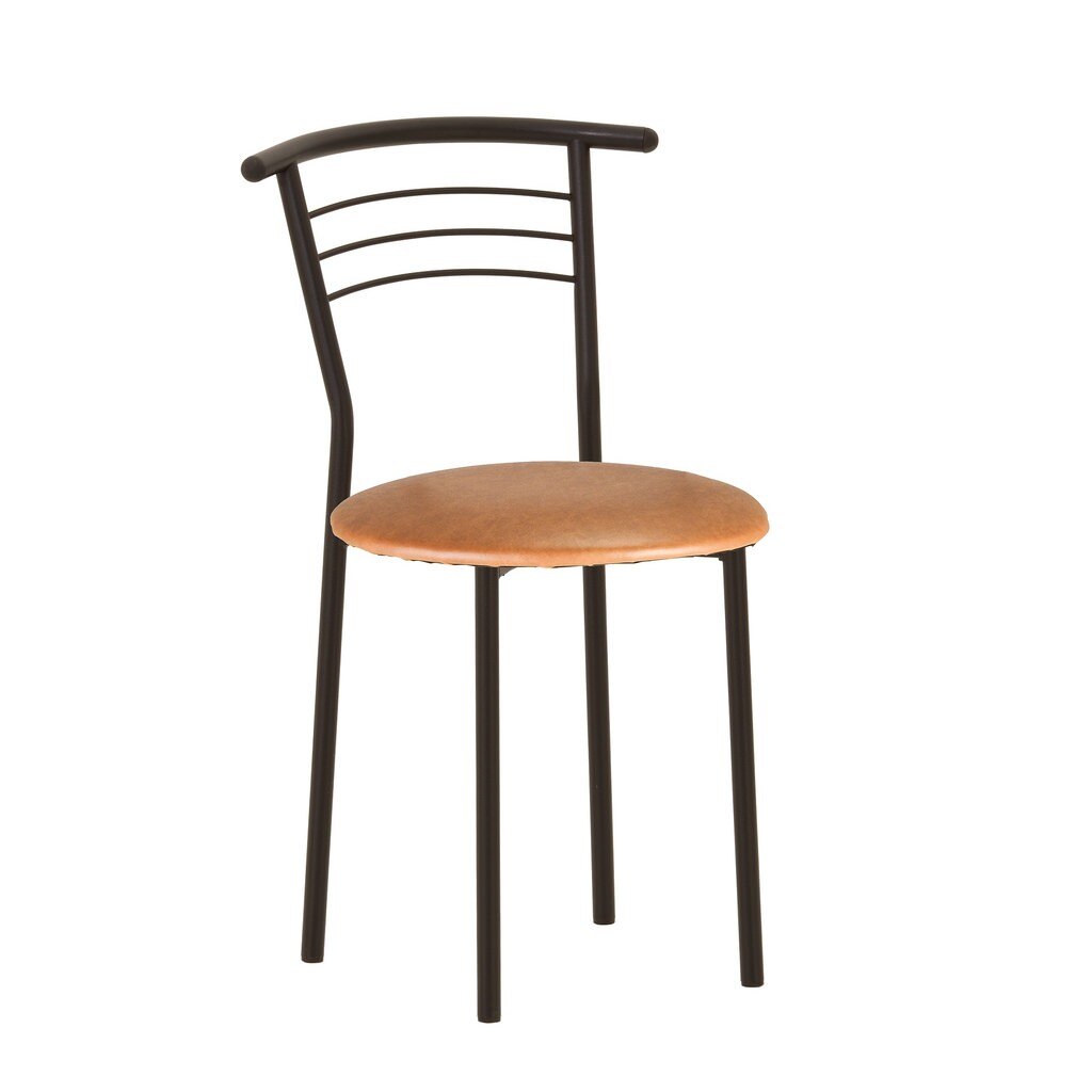 Scaun bucatarie MARCO Black, Aramiu piele ecologica