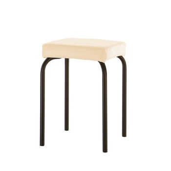 Scaun bucatarie TUTTI Black, Piele ecologica, Crem Scaun bucatarie TUTTI Black, Piele ecologica, Crem