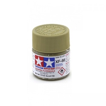Vopsea acrilica pentru modelism Tamiya 81788 XF-88 Dark yellow 2 (matt) 10ml TAM XF881 Vopsea acrilica pentru modelism Tamiya 81788 XF-88 Dark yellow 2 (matt) 10ml TAM XF881