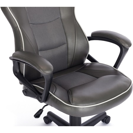 Scaun de birou Kring Cross, PU/mesh, Negru/Gri