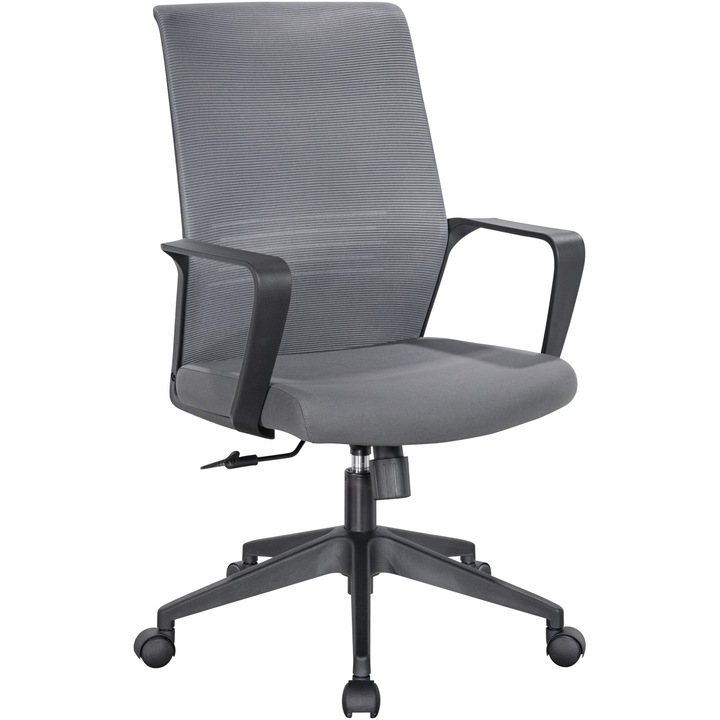 Scaun birou Kring Lance, material textil, Gri