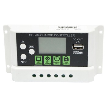 Regulator tensiune pentru panou solar 20A 12V/24V port USB 5V/2A Regulator tensiune pentru panou solar 20A 12V/24V port USB 5V/2A
