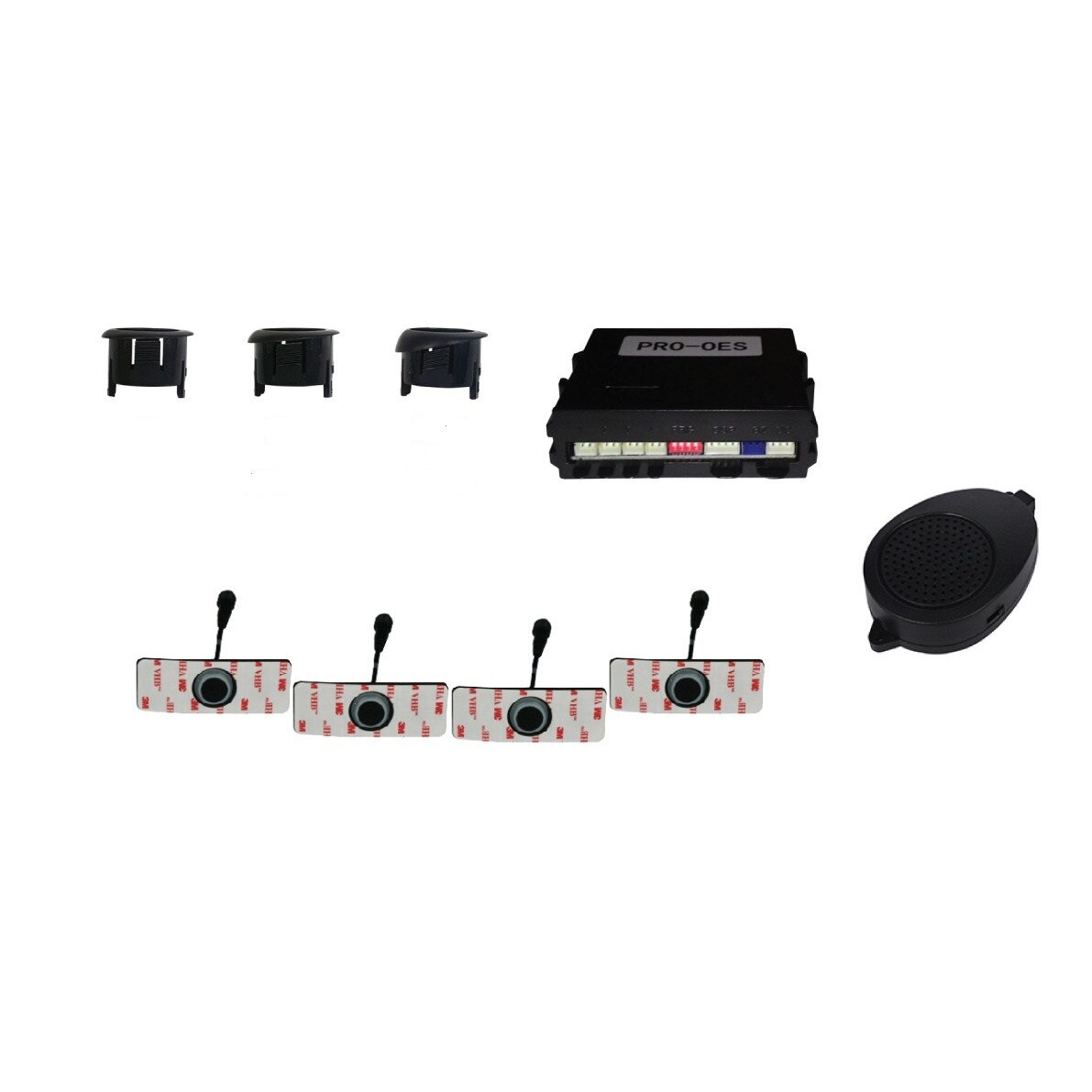 Senzor de parcare cu 4 senzori, avertizare acustica, PRO2221