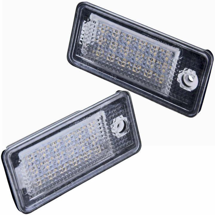 Set de 2 Lampi numar LED lumina calda pentru Audi A4 B6, B7, A6 C6, A3, A5, A8 D4, Q7