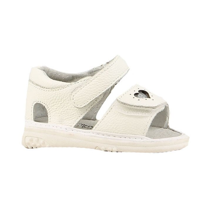 Sandale, ivory cu inimioara