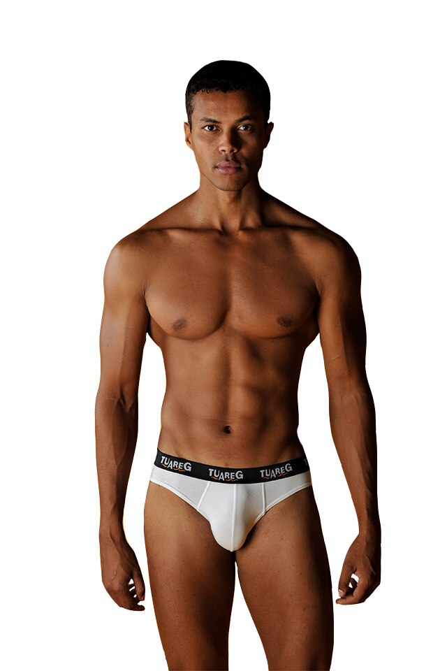 Slip Clasic barbati, Model 11, Tuareg, Alb/Negru