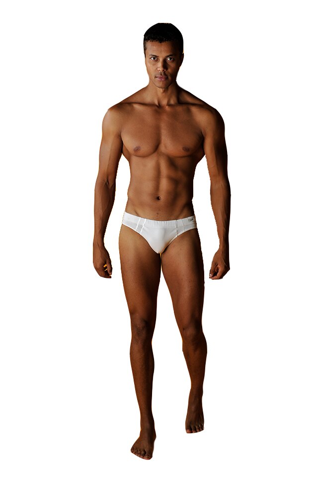 Slip Clasic barbati, Model 15, Tuareg, Alb