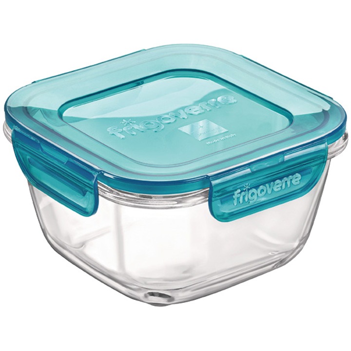 Комплект от 3 кутии Bormioli Frigoverre Evolution, 120 мм x120 мм, 420 мл, Стъкло