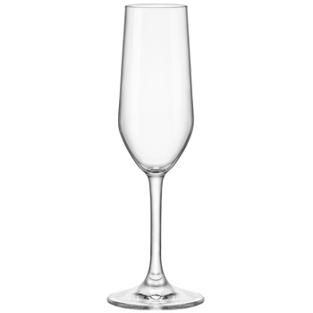 Set 4 pahare cu picior Bormioli Nadia sampanie, 205 ml, sticla cristalina Set 4 pahare cu picior Bormioli Nadia sampanie, 205 ml, sticla cristalina