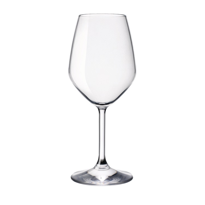 Комплект чаши със столче Bormioli Restaurant, За бяло вино, 4 броя, 425 мл, Кристал