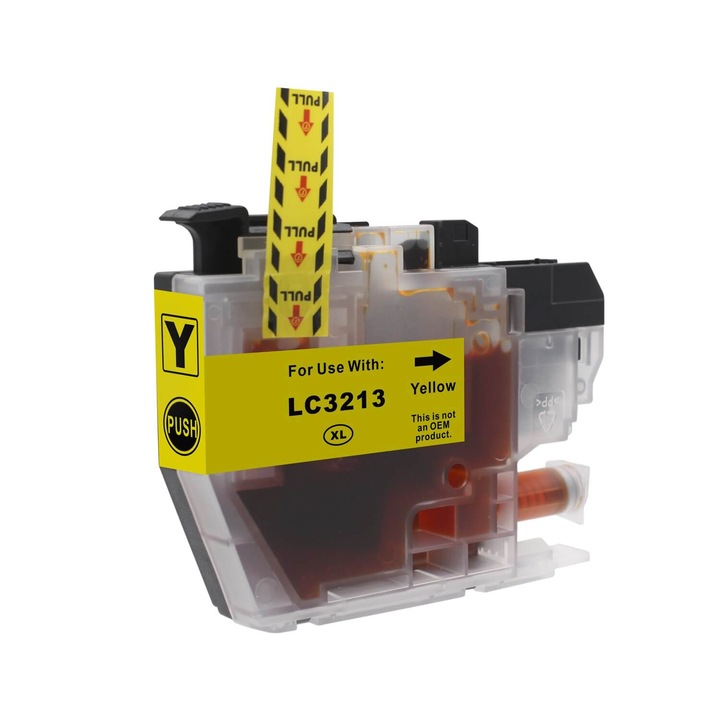 Рециклирана мастилена касета HQ Premium Brother LC3213 LC-3213 LC-3211 LC-3211 жълта