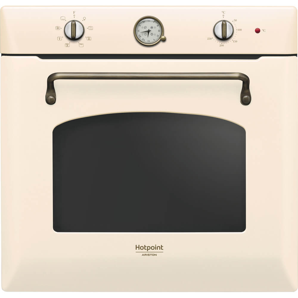 Cuptor incorporabil rustic Hotpoint FIT 804 C OW, Electric, 73 l, Autocuratare catalitica, Grill, Multifunctional, Clasa A, Bej
