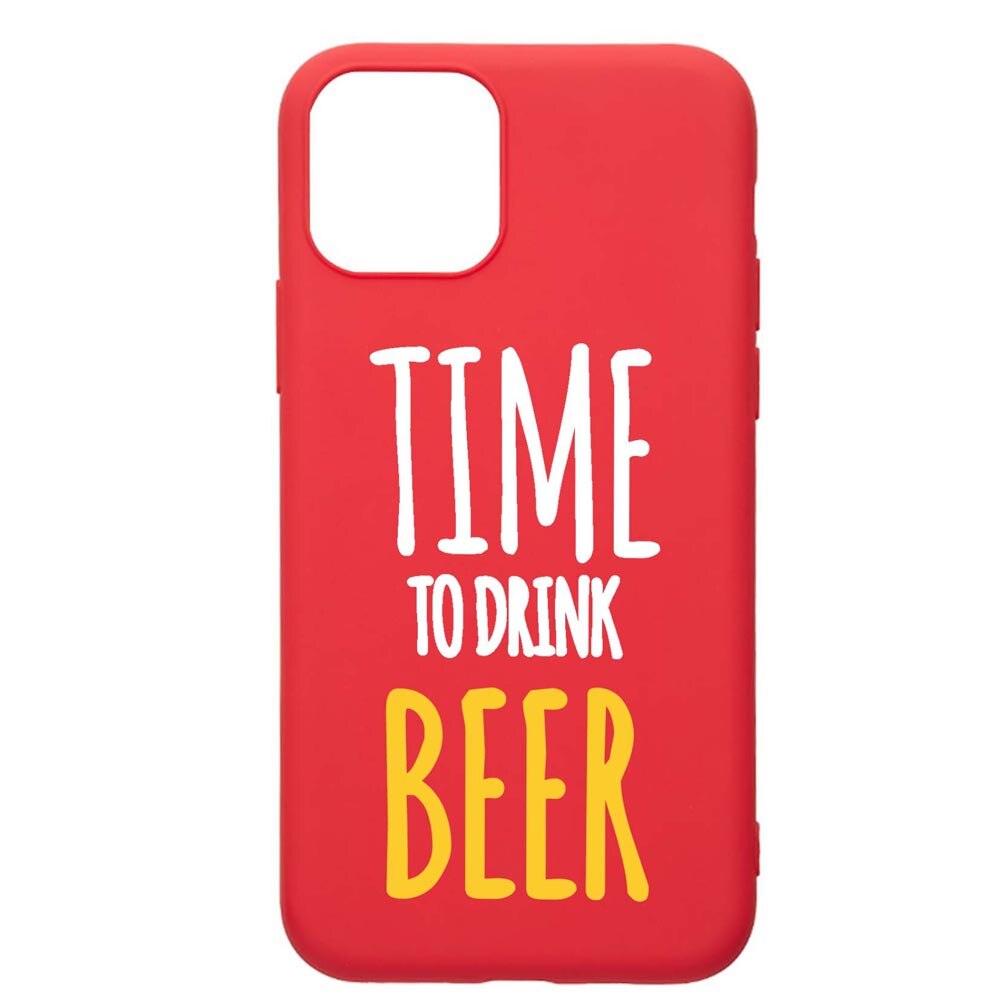 Husa Apple iPhone 11 Pro, Beer, rezistenta la uzura, anti-alunecare, din silicon Premium, Red, R157