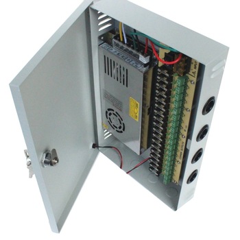 Sursa alimentare in comutatie cu back-up 12V , 20A , in cutie metalica cu 18 canale ETP-UPC18C200 Sursa alimentare in comutatie cu back-up 12V , 20A , in cutie metalica cu 18 canale ETP-UPC18C200