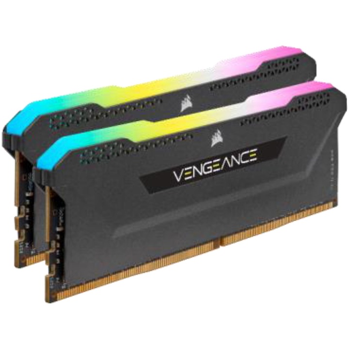 Памет Corsair Vengeance RGB PRO SL, 16GB DDR4, 3600MHz CL18, Dual Channel Kit