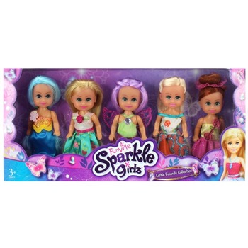 Set 5 papusi, Sparkle Girlz, Funville Set 5 papusi, Sparkle Girlz, Funville