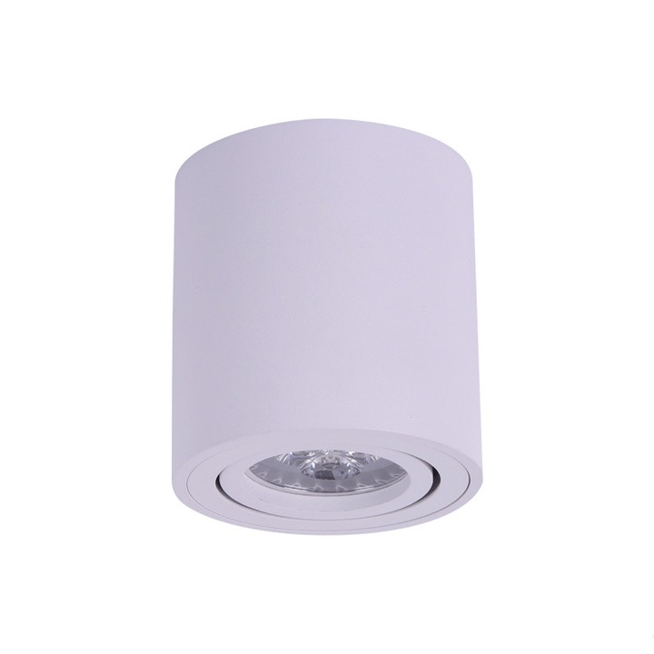 Луна за външен монтаж Lightex, 1*GU10, кръг, бяла, Ф85
