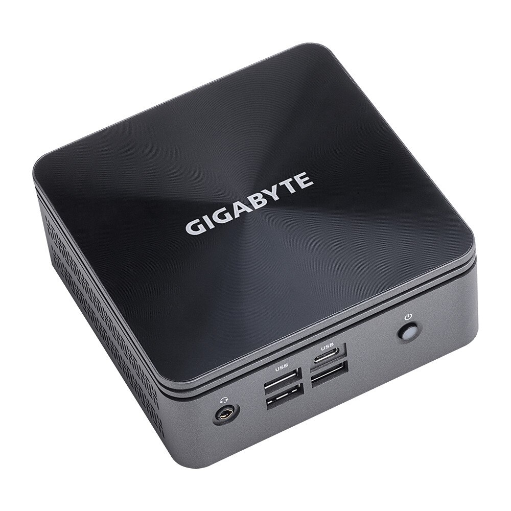 Desktop PC Gigabyte Brix BRi7H-10710, Intel® Core™ i7-10710U, 2 x SO-DIMM DDR4, M.2 SSD, USB Type-C™, WF+BT, negru