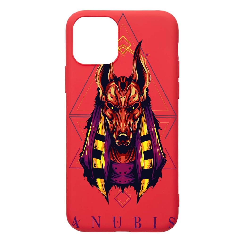 Husa Apple iPhone 12 Pro, Anubis, rezistenta la uzura, anti-alunecare, din silicon Premium, Red, R286